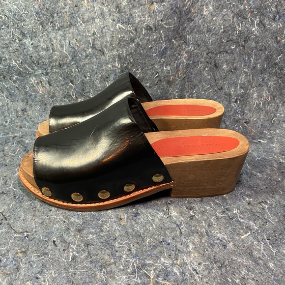 Rachel Comey Black Patent Leather Sandal Clogs - Picture 3 of 6